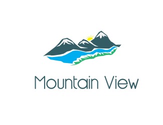 Projekt graficzny logo dla firmy online Mountain view